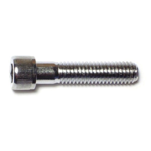 Midwest Fastener 3/8"-16 Socket Head Cap Screw, Chrome Plated Steel, 1-3/4 in Length, 10 PK 75086